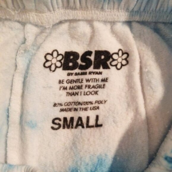 BSR By Samii Ryan Tie Dye Cloud And Star Print Joggers Blue Size Small - Picture 4 of 5